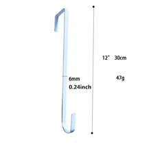 1 chiếc móc trang trí bằng sắt đơn giản, giá treo đồ gắn cửa, móc treo túi xách, móc treo ngoài trời, móc trang trí ngày Valentine, nhiều kích cỡ khác nhau phù hợp với nhiều mục đích sử dụng. - màu đen - Xem 25