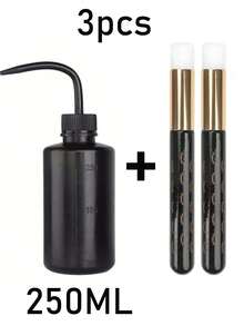 3件套睫毛嫁接套装：250毫升塑料睫毛清洁液瓶，+2支睫毛清洁刷，多功能清洁液瓶可用于纹身墨水、鼻黑头清洁、睫毛嫁接清洁。 - 彩色 - 查看 11