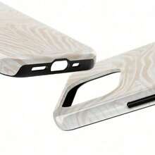Beige Zebra Print Phone Case - Durable, Anti-Drop, Waterproof, Glossy Finish, Elegant Abstract Tough Case For IPhone - 1 cái - Xem 8