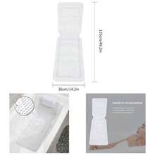 Almohada de Bao, Almohada de Colchn de Bao de SPA de Cuerpo Completo Almohada de Baera Acolchada con Transpirable - blanco - Ver 1