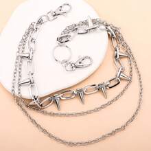 1 buc hip hop punk rock metal pantaloni talie lanț bărbați femei cheie lanț pantaloni lanț portofel breloc blugi unisex hip-hop bijuterii cadou