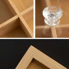 1 pieza Bandeja de madera de nogal con múltiples compartimentos y tapa, adecuada para aperitivos, postres, galletas, entradas, versátil para diversas ocasiones