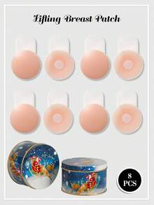 Christmas Limited Edition 2/8/10 Pieces Set. Merry Christmas. 6.5mm Silicone Nipple Stickers. Easy Upgrade. Care. Christmas Gift Box.