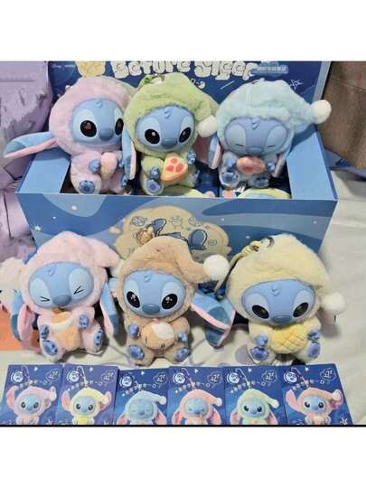 1 Stitch Disney: No Matter How Tired You Are, You Still Need To Take A Bite. This Series Includes Dolls, Blind Boxes, And Collectible Toys. Stitch Holds A Donut, Milk Tea, And Pineapple Ice Cream, With A Cute Design. It Is Suitable For Theme Party Decoration And Also Makes A Great Gift For Friends And Christmas. Blind Box, Keychain, Friend Gift