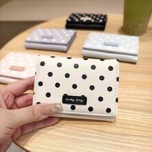 New Fashion Black PU Leather, Short Classic Retro Fashion, Multifunctional Wallet Minimalist Clutch Women's Wallet Small Wallet Ladies Wallet Card Holder Card Case Business Card Holder Credit Card Holder Women's Special Wallet Mini Wallet Handbag Wallet Card Case - White - View 5