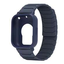 Silicone Strap+TPU Screen Protector For Redmi Watch 5 Active Band Soft Case Magnetic Band Full Cover Bumper For Redmi Watch 5 Lite Breathable Sports Band