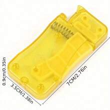 1 Pc Lemon Yellow Automatic Needle Threader, DIY Hand Sewing Needle Threader, Manual Sewing Machine Sewing Tool, Home Handicrafts And Sewing Supplies
