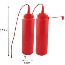 2025 恶作剧减压挤压瓶，逼真沙拉酱分配器玩具，番茄酱恶作剧礼物，生日/返校礼物 - 彩色 - 查看 7