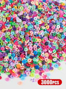 1000/2000/3000/2060pcs Polymer Clay Bead Assortment, Black & White Clay Bead Set, DIY Jewelry Making, Necklace, Anklet, Bracelet And Phone Chain Craft, Friendship Bracelet Beads, Birthday/Christmas Gift