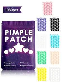 2160pcs Star-Shaped Patches - Gentle & Non-Irritating, Face Stickers - Decorative Stickers, Waterproof & Breathable, Essential Daily Face Stickers, Portable, Suitable For Travel, Gatherings, Makeup Tips, Photo Props, Face Painting Essentials - Multicolor - View 13