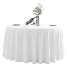 Round Tablecloth,6 Pack 132inch Stain And Wrinkle Resistant Polyester Table Cloth,Decorative Fabric Table Cover For Kitchen,Dinning,Party,Wedding RoundWhite - Multicolor 759 - View 1