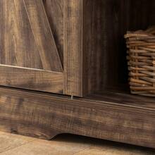 SoBuy Aparador con puertas correderas PB marrón claro - Café integral - Ver 6