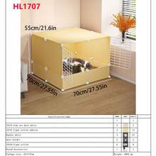 Enclosed Heating Cat Nest With Litter Box, All-In-One Maternity Ward For Cats, Breeding Box For Giving Birth And Raising Kittens