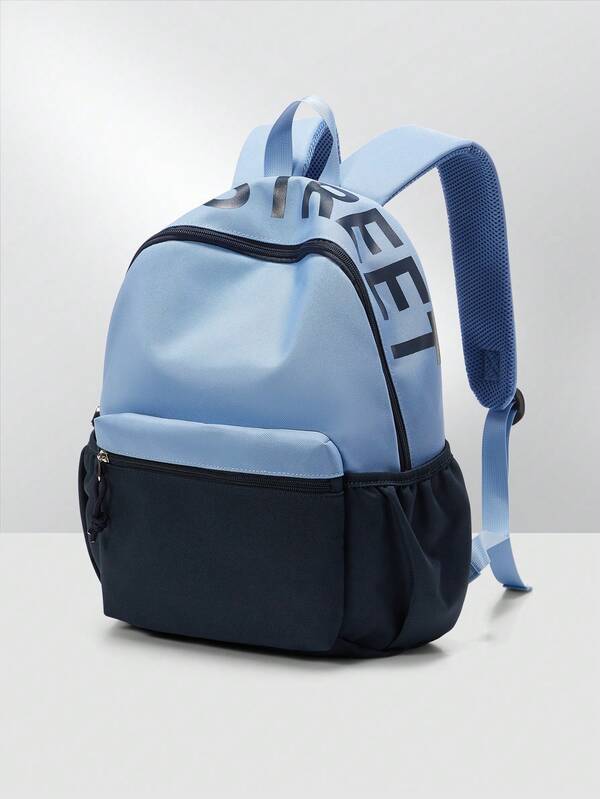 Color Contrast School Backpack Bookbag, Toddler Kids Backpack, Kindergarten Backpack, Child Backpack, Elementary Toddler Bag Primary School Bag Children's Cartoon Backpack With Adjustable Strap, Lightweight Daily Commute Backpack, Cute Childen Travel Backpack For Outdoor School Camping Hiking