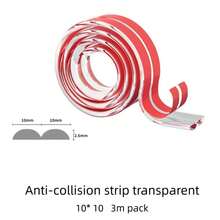 Silicone Edge Guard Strips, Pre-Adhesive, Plastic Corner Protectors, Transparent Bumper Guards, Suitable For Furniture, Cabinets, Tables, Drawers