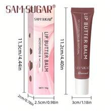 SAM SUGAR 5 色保湿润唇膏，亮泽唇彩，液体唇膏，适合所有肤色，滋养保湿，改善肤色，馈赠佳品 - 彩色 - 查看 12