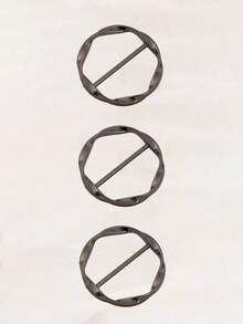 Multifunction Metal Scarf & Accessory Clips With Geometric Shapes - Elegant Fashion Accessory For Scarves, T-Shirts, And Belts, Suitable For Any Occasion