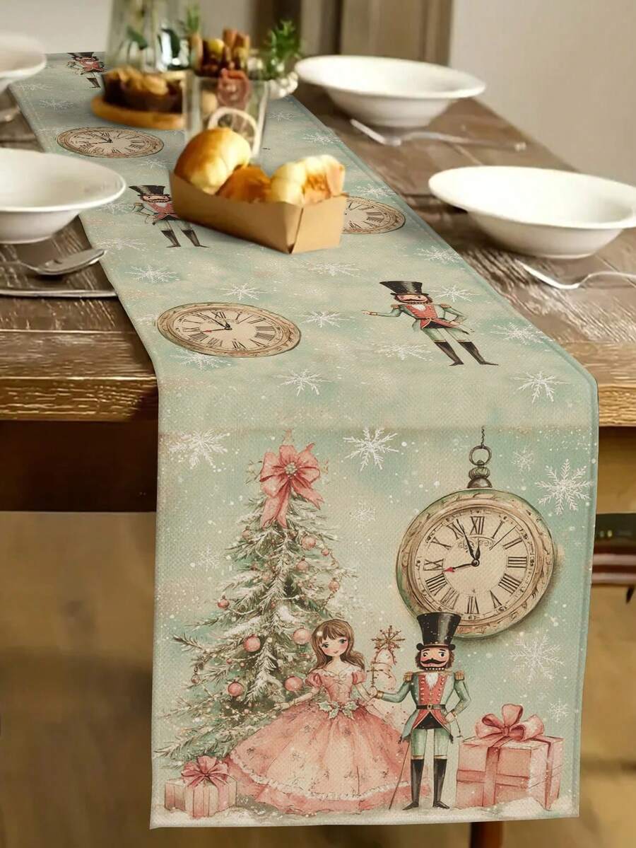 1pc Christmas Bird Table Runner, Christmas Decorative Table Runner, Christmas Linen-Like Table Runner, Table Runner, Table Runner, 1pc Table Runner, 4pcs Placemats, 1pc Cushion Cover, 3 Products Available, Seasonal Home Decor Indoor & Outdoor Party Supplies For Winter, Christmas Home Decor, Christmas Room Decor, Christmas Party Decorations - Multicolor - View 1