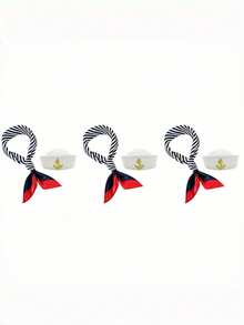 HongLuan 1 chiếc mũ thủy thủ Polyester dành cho nam và nữ, mũ thuyền trưởng du thuyền, thích hợp cho Halloween, Giáng sinh, tiệc độc thân, cosplay, tiệc du thuyền, diễu hành, tiệc người lớn, bãi biển - Nhiều màu - Xem 17
