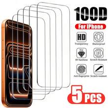 5 piezas de protector de pantalla de vidrio templado compatible con iPhone 17/16/15/14/13/12/11 Pro Max/Air/X/XS/XR/Mini/7/8/14 Plus, también se adapta a 14/15/16 Pro Max, regalo de Pascua de primavera - transparente - Ver 29