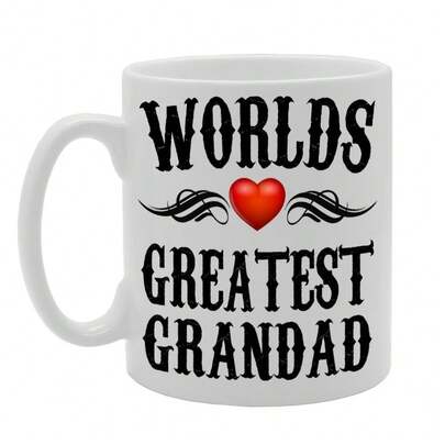 Coralgraph World'S Greatest Grandad Printed Tea Coffee Ceramic - Funny Printed Coffee Mug - Great Gift Idea MG598