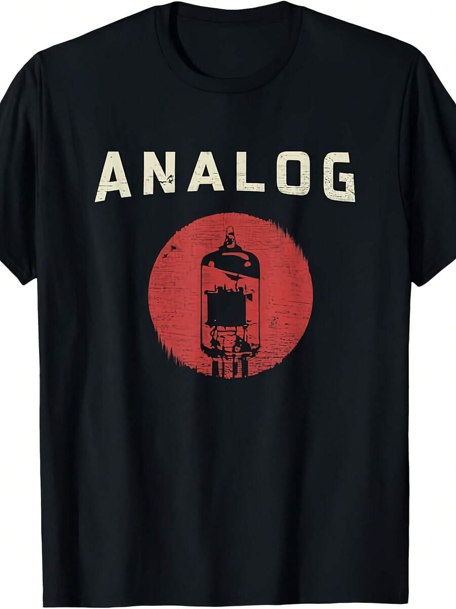 Vacuum Tube Amp Analog Vintage Retro 80's 90's T Shirt T-Shirt - 款式8 - 查看 1