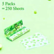 5 Packs 78mm Rolling Paper Cigarette Rolling Paper, 50 Sheets/Pack, Stable Combustion, Fresh&Fun, Roll Up And Taste The Magic! Smoking Accessories, For Smokers - 5包(250張) - 查看 9