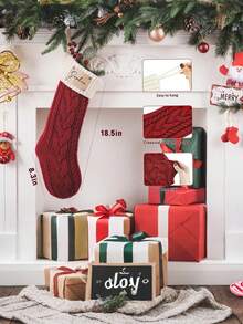 2026 Customized Name Red Christmas Stockings, Personalized Christmas Stockings, Happy New Year Family Christmas Stockings, Christmas Stockings With Names, Customized Christmas Stockings, Reusable Christmas Gift Decorations,Christmas Gift Supplies