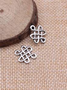 20 件 17x14 毫米（0.67x0.55 英寸）中国结幸运结连接饰物，适用于 DIY 手链制作、项链制作、珠宝制作、手工工艺品配件 - 中國結 - 查看 3