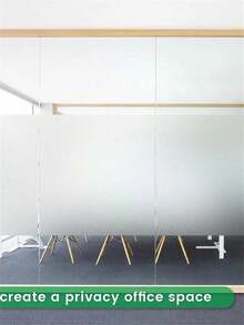 1 Roll Static Cling Glass Film, UV And Glare Blocking Window Film Sticker For Home And Bathroom, Removable Indoor Decorative Film For Day And Night, Solid Color