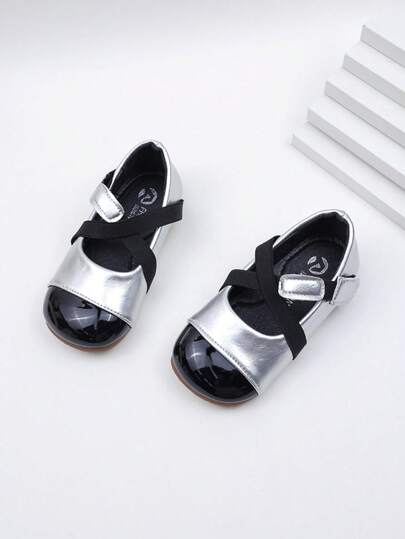 女童鞋秋季新款软底魔术贴公主鞋婴幼儿时尚小皮鞋低帮防滑平底鞋宝宝平底鞋