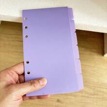 A4/A5/A6/A7 环形分隔页 6/8 页活页夹分隔页 PP 分隔页 预算书配件 日记本 日程本 笔记本配件