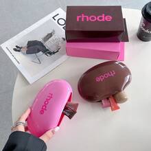 Bolsa de regalo Hailey de edición limitada, neceser de silicona, disponible en 7 colores. Neceser de viaje ligero, neceser y neceser. - Bolsa de cosméticos + caja de color rojo rosa - Ver 4