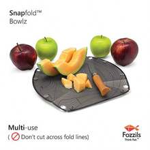 Snapfold Plastic Bowlz 2pc Bowl Grey Mist