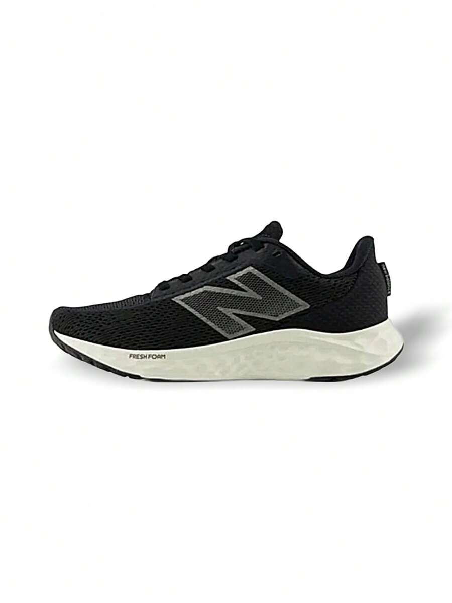 New Balance Arishi 女士跑步运动鞋 健身房郊游运动 轻便 弹力好 缓冲 吸汗 减震 透气网眼鞋面 防滑 厚底 易洗 快干 纯色标志 舒适 适合活跃女性 黑色 WARISYK4 - 黑色 - 查看 1