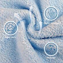 أقمشة إزالة المكياج القابلة لإعادة الاستخدام، مناشف/مناشف غسيل من الفليس المرجاني الناعم متناهي الدقة، مناسبة للوجه والعيون والشفاه - لا نمط - مشاهدة 3