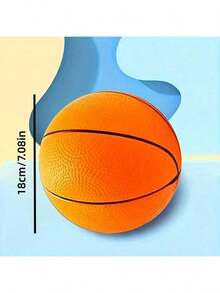 Random Style Mini Basketball - Red & Black Textured PVC Inflatable Ball, Durable Indoor/Outdoor Design, Suitable For Bedroom, Game Room, Gift (18+ Years Old)