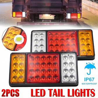 2x 36 LED Tail Lights Stop Indicator Reverse Lamp 12V Trailer Truck Ute Light