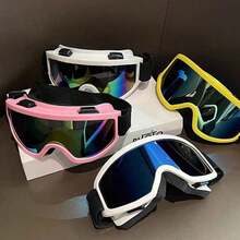 1 Piece, Winter Skiing Equipment, Adult Skiing Goggles, Motorcycle Goggles, Riding Goggles, Snowmobile Goggles, Sponge Comfortable Goggles, Ski Goggles That Can Wear Myopia Glasses, Outdoor Sports Goggles STWI - 彩色 - 查看 4