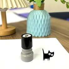 Cute Little Black Cat Stamp, Marking Calendar Progress, Reward, Planner, Φ0.8 Inch, School Badge, Interesting Office Stationery,Back To School,School Supplies - Cat - View 5