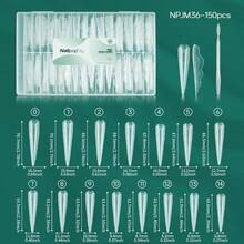 70/140件套双头美甲模具，适用于凝胶延长、多种形状的亚克力美甲，带法式线条，新手友好，快速制作美甲 - 無色 - 查看 23
