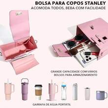 OKCCE Crossbody Bag With Water Bottle Holder, Ideal For Gym And Hiking, Hands-Free Water Bag With Multiple Pockets - 卡其色 - 查看 3