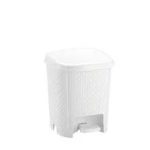 Baby Room Organizer Kit In Rattan With Basket, Trash Cans, Multipurpose Boxes And Soap Dispenser - White - View 5