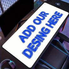 1pc Customized Large Size Mouse Pad - Customized Extended Mouse Pad With Non-Slip Rubber Bottom, Smooth Surface - Ideal For ESports Professionals/Gamers/Desktop/Office