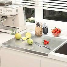 1 Piece Of Stainless Steel Heavy-Duty Cutting Board, With 3 Sizes To Choose From, Suitable For Baking, Kneading Dough, Meat Processing, And Vegetable Slicing, Easy To Clean Surface, Can Protect Countertop, Kitchen Cutting Board - Zk441*40cm*50cm - View 2