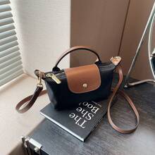 A Popular Solid Color Fabric Bag Dragon Box Bag For Women, Single Shoulder, Crossbody, Handheld, High-End Nylon Dumpling Bag - 3 - Xem 2