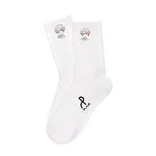 1 paio di calzini divertenti e allegri da uomo e donna, adatti per primavera, estate, autunno e inverno, idea regalo (stile casuale) - Multicolore - Visualizzare 5