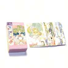 风与阳光塔罗牌，精美艺术设计，派对娱乐卡牌，图案清晰可爱，非常适合节日派对和游戏，节日游戏卡牌，圣诞节，万圣节，生日礼物 - 彩色 - 查看 2