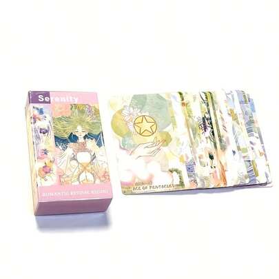 风与阳光塔罗牌，精美艺术设计，派对娱乐卡牌，图案清晰可爱，非常适合节日派对和游戏，节日游戏卡牌，圣诞节，万圣节，生日礼物