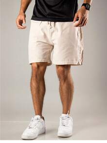 Kit 3 Shorts em Linho Masculino Premium Mauricinho  Social Casual Moda Praia verão Brim Super Fresquinho Preto e Bege